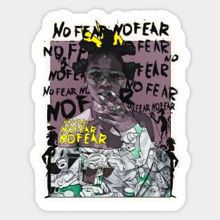 Bantu No Fear Strong Black Woman Sticker